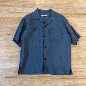G.V.G.V Gallery Japan Short Sleeve Camp Collar Linen Shirt Small